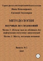 Методология научных исследований. Часть1: Почему нам не обойтись без информации внеземных цивилизаций. Часть 2: Масса, эволюция понятия. Серия: физика высокоразвитой цивилизации. Выпуск № 2