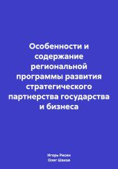 Особенности и содержание региональной программы развития стратегического партнерства государства и бизнеса