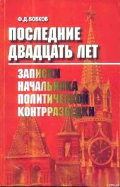 Последние двадцать лет: Записки начальника политической контрразведки